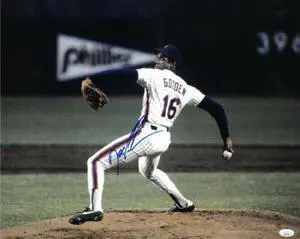 Doc/Dwight Gooden signed New York Mets 16x20 Photo- JSA Hologram (horizontal/pinstripes)