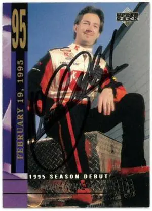 John Andretti signed NASCAR 1995 Upper Deck Season Debut Racing Trading Card #256
