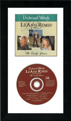 LeAnn Rimes signed Unchained Melody The Early Years Album CD Cover with CD 6.5x12 Custom Framing- JSA Hologram #CC09572 LeAnn Rimes signed Unchained Melody The Early Years Album CD Cover with CD 6.5x12 Custom Framing- JSA Hologram #CC09572