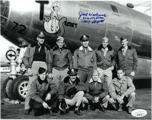 Jack Widowsky signed WWII 509th Composite Group/Enola Gay/Hiroshima B&W 8x10 Photo Top Secret Navigator- JSA Hologram #HH18113
