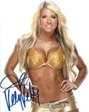 Kelly Kelly signed WWE ECW Diva 8x10 Photo (Barbie Blank)