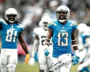 Keenan Allen signed Los Angeles/San Diego Chargers 8x10 Photo- JSA Witnessed Hologram