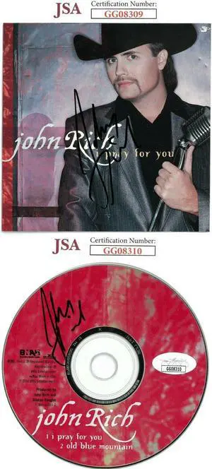 John Rich signed 2000 I Pray For You Single CD Cover & CD- JSA Hologram #GG08309 & #GG08310