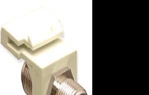 MODULE, F-TYPE, NICKEL PLATED, WHITE