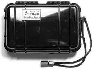 Pelican Products 1040-025-110 Waterproof Case Black 6 9/16 x 3 15/16 x 1 3/4