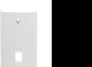 Oversized Classic Face Plate 1 Port White