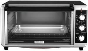 Black & Decker Extra-Wide 8-Slice Toaster Oven, Black TO3250XS