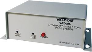 Valcom - V-2000A - One-way, 1 Zone, Page Control With Built-in Power Provides A Background Music In