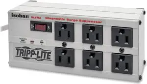 Tripp Lite Isobar 6 Outlets 120V Surge Suppressor - ReceptacISOBAR6ULTRA Tripp Lite Isobar 6 Outlets 120V Surge Suppressor - ReceptacISOBAR6ULTRA