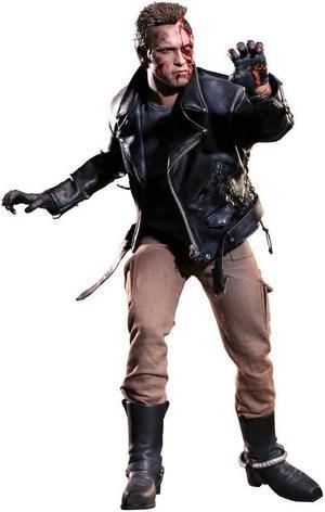 Terminator T-800 Battle Damaged Version Hot Toys Movie 1/6 Scale Figure