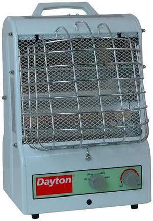 DAYTON 3VU31 Portable Electric Heater, 15 in L x 11 1/2 in W x 11 in D,