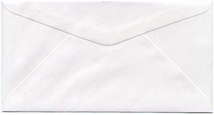 White Monarch Envelopes - 3 7/8 x 7 1/2 - 25 envelopes per pack