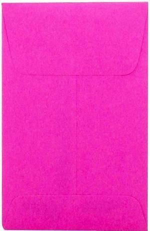 JAM Paper® #1 Coin Envelope (2.25 x 3.5 inches) - Fireball Fuchsia Pink - 25 envelopes per pack JAM Paper® #1 Coin Envelope (2.25 x 3.5 inches) - Fireball Fuchsia Pink - 25 envelopes per pack