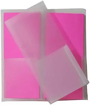 JAM Paper Heavy Duty Plastic Two-Pocket Mini Folders 4 1/4 x 9 1/8 Clear 96450D