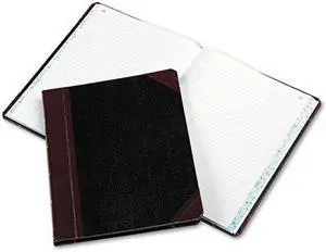 Boorum & Pease Columnar Accounting Book Record Rule Black Cover 150 Pages 8 1/8