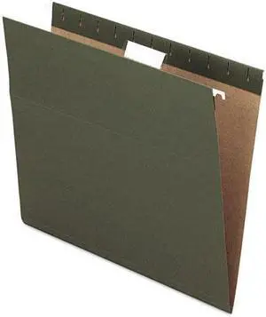 Pendaflex Essentials Colored Hanging Folders 1/5 Tab Letter Standard Green 25/Box 81602
