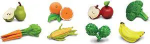 Plastic Miniatures In Toobs-Fruits & Vegetables
