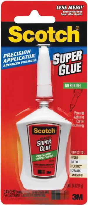 Scotch Super Glue Gel In Precision Applicator-.14 Ounces