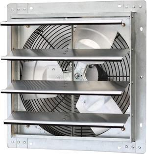 iLIVING 16 Inch Variable Speed Shutter Exhaust Fan, Wall-Mounted, 1200 CFM, 1800 SQF Coverage Area (Power Cord Not Included)