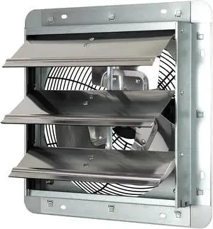 iLIVING 10 Inch Variable Speed Shutter Exhaust Fan, Wall-Mounted, 820 CFM, 1200 SQF Coverage Area  (Power Cord Not Included)
