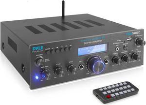 Pyle PDA5BU.0 Home Compact Bluetooth Amplifier Stereo Receiver System with FM Radio, MP3/USB/SD/AUX (200 Watt)