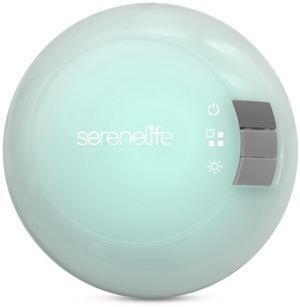 SereneLife Bath-Light Remote Control, Water-Resistant, 2-in-1 Bubble Intensity & Light Control, Auto Sequence Color, IR Technology, Compatible with SereneLife Massage Mats, Clear Button Design