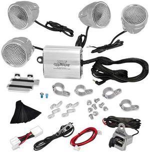 NEW PAIR PYLE PLMCA90 MOTORCYCLE/ATV 4 SPEAKER SOUND SYSTEM SD/USB 3.5mm INPUT