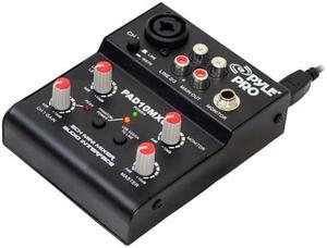 2 Channel Mini Mixer With USB Audio Interface