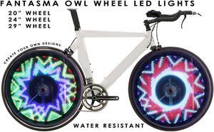 Fantasma OWL BK-7082 Bicycle On-Wheel LED Imaging System  (700c~up)