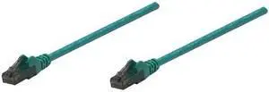 Intellinet Network Cable, Cat6, UTP, RJ45 Male / RJ45 Male, 0.5 m (1.5 ft.), Green