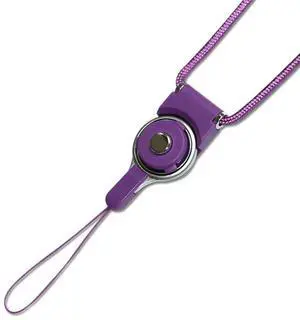 REIKO Cell Phone Strap Lanyard With Clip, Purple
