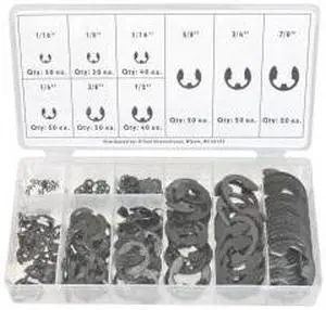 300 Piece E Clip Assortment Kit