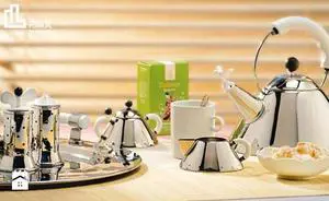 Alessi Bird Whistle Kettle by Michael Graves White Handle