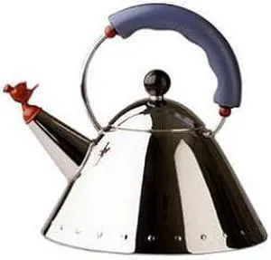 Alessi Michael Graves Kettle with Bird Whistle Blue