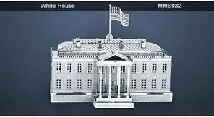 Metal Marvels Metal Marvel 3d Laser Cut White House Washington D.C Unassembled Model Hobby