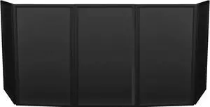 JMAZ Event Facade Booth Black | 5 Flame-Retardant Detachable Panels (JZ5006) | Expandable DJ Booth with Carrying Case (JZ5006)