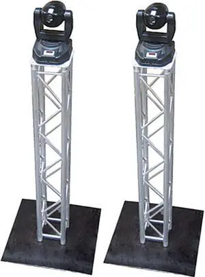 Global Truss 6.4ft Totem Package | (2) F34 Square Truss with Base & Top Plates