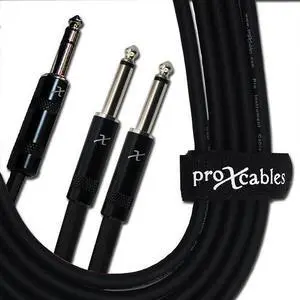 ProX XC-SYP03 | 3\' 1/4 TRS to 1/4 Dual TS Cable
