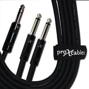 ProX XC-SYP10 | 10\' 1/4 TRS to 1/4 Dual TS Cable