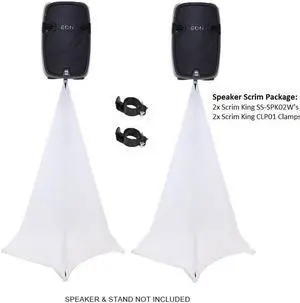 Scrim King SPK02-W Bundle | 2x SPK02-W 2x CLP01