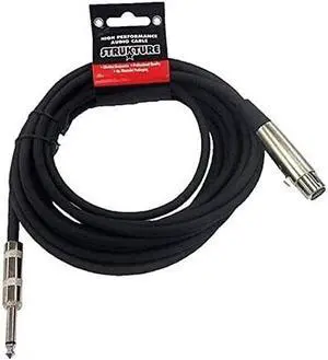 Strukture SMCHZ20 | 20ft XLR Female to 1/4in Mic Cable