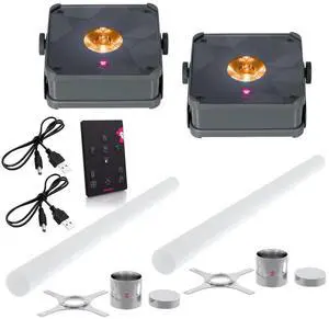 Ape Labs ComboTube 2.0 | Set of 2 - IP65, Grey, Uplight + Tube Decor