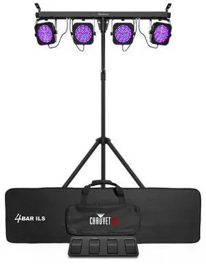 Chauvet DJ 4BAR ILS | Complete Wash Light System with Tripod | ILS + D-Fi USB Wireless Control