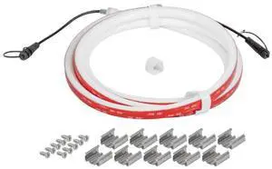 Ape Labs NeonStripe 8 | 8.2ft IP65 RGBaW LED COB Strip, Cuttable with Pig Tails, Install Hardware Included (ID: 100304)