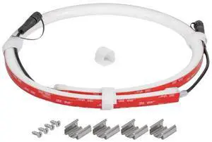 Ape Labs NeonStripe 3 | 3.28ft IP65 RGBaW LED COB Strip, Cuttable with Pig Tails, Install Hardware Included (ID: 100305)