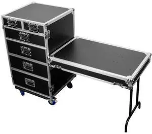 Odyssey FZWB6WDLX | 6-Drawer ATA Workbox Case with Side Table and Casters Odyssey FZWB6WDLX | 6-Drawer ATA Workbox Case with Side Table and Casters