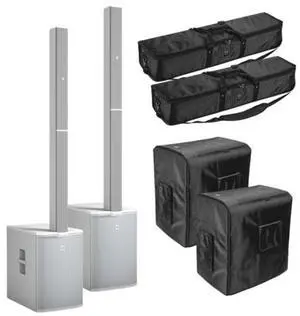 LD Systems Maui 44 W Pair with Covers | 15in Subwoofer - 132dB | Dual Column Array PA with Covers LD Systems Maui 44 W Pair with Covers | 15in Subwoofer - 132dB | Dual Column Array PA with Covers