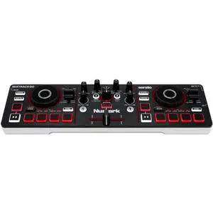 Numark MixTrack Go | Bluetooth MIDI DJ Controller | Ultra-Portable 2-Deck Stems Control Numark MixTrack Go | Bluetooth MIDI DJ Controller | Ultra-Portable 2-Deck Stems Control