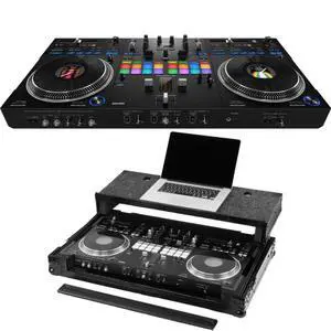 Pioneer DJ DDJ-REV7 with Odyssey Case | Motorized 2-Channel Scratch DJ Controller | Wheeled Case with Laptop Platform Pioneer DJ DDJ-REV7 with Odyssey Case | Motorized 2-Channel Scratch DJ Controller | Wheeled Case with Laptop Platform