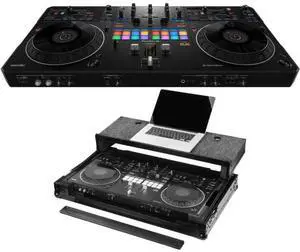Pioneer DJ DDJ-REV5 with Odyssey Case | 2-Channel Scratch DJ Controller with Stems | Wheeled Case with Laptop Platform Pioneer DJ DDJ-REV5 with Odyssey Case | 2-Channel Scratch DJ Controller with Stems | Wheeled Case with Laptop Platform